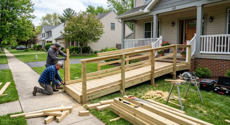 Porch Ramp Construction