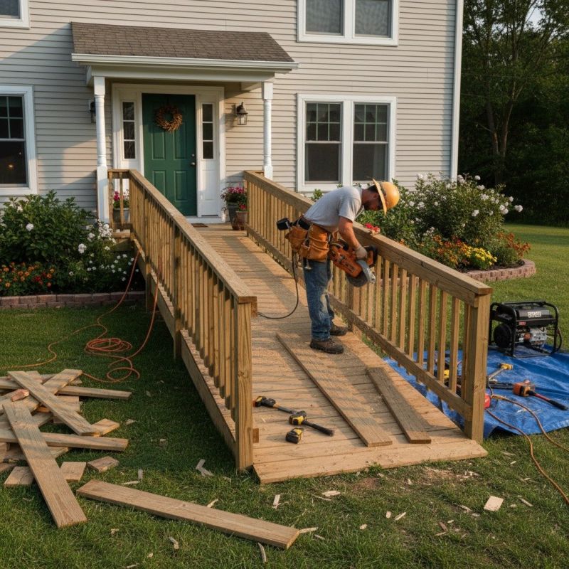 Porch Ramp Construction